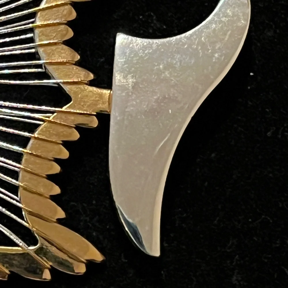 Elegant BEST Silver and Gold Fish Pendant